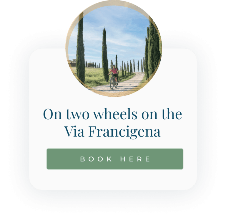 On two wheels on the Via Francigena